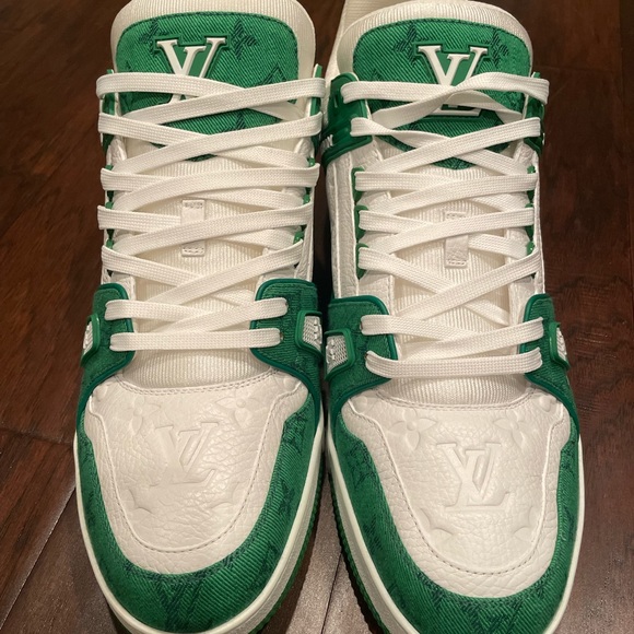 COPY - Men’s Louis Vuitton LV Trainer Green - Picture 3 of 4